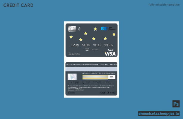 Beispielvorschau der Bosna International Bank Visa-Karte aus Bosnien und Herzegowina